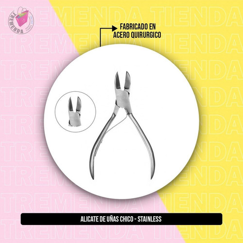 Alicate Para Uñas Stanless 10cm Pedicura Manicura