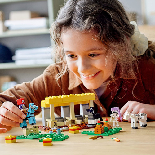 Kit De Construcción Lego Minecraft El Establo De Caballos 21