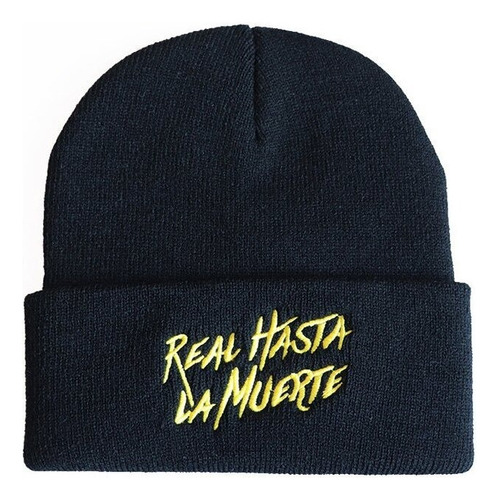 Vestido Real Hasta La Muerte Bordado Gorra De Punto De Lana