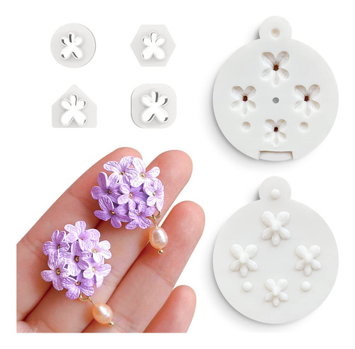 Keoker Mini Moldes De Arcilla Polimrica De Lavanda, Mini Pta