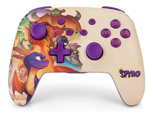 Control Joystick Inalámbrico Nintendo Switch Spyro Color Violeta