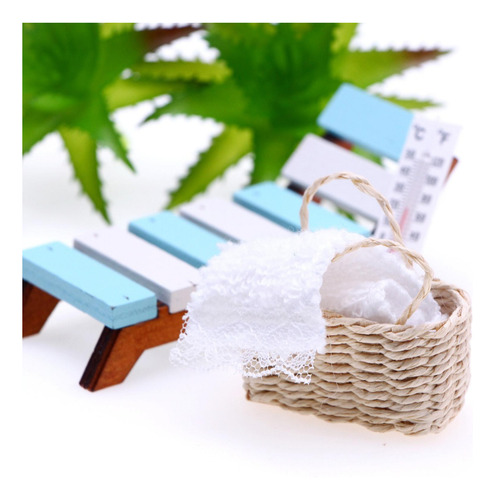 Tumbona En Atura Decoración De Casa De Muñecas De Verano Kit