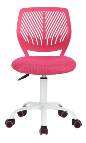 Silla de escritorio Home Make Furniture Carnation ergonómica  rosa con tapizado de mesh
