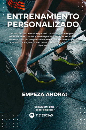 Personal Trainer, Entrenamiento Personalizado Online!! 