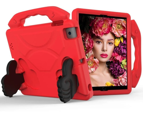 Funda + Mica Para iPad 2 3 4  Agarradera Goma Uso Rudo Niños