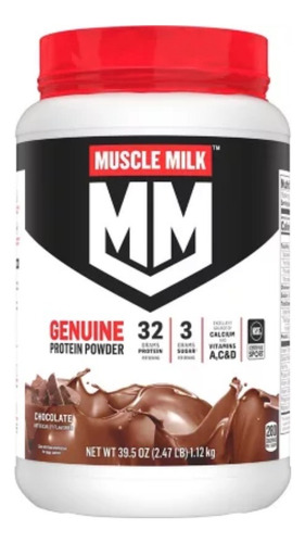 Muscle Milk Proteína De Suero De Leche Genuina 32g En Polvo