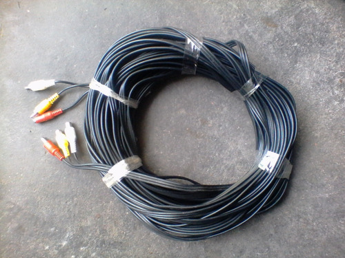 Cable Triple Con Conectores (son 30 Metros)