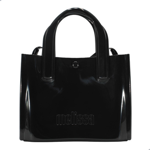 Bolsa Feminino Melissa Urban Bag Fechamento Em Pin Preto