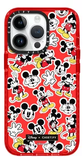 Case iPhone 11 Pro Max Mickey Rojo Transparente