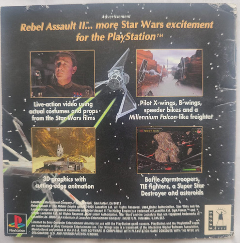 Star Wars Dark Forces Solo Manual Original Playstation (Usado)