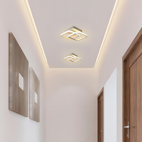 Plafon Taschibra Village Square Led 10w 3000k Luz Amarela Bi