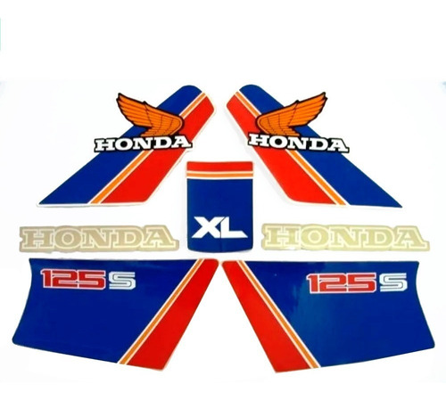 Kit Adesivo Faixa Moto Honda Xls 1984 Branca