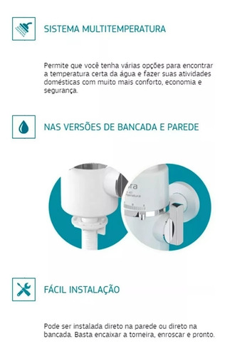 Torneira Elétrica Slim 4t P/ Parede 5500w 220v Preta Hydra
