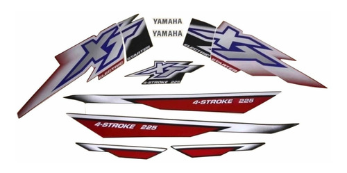 Kit Adesivos Yamaha Xt225 2001 Vermelha 00741