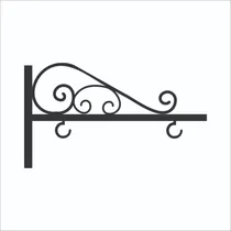 Comprar Suporte Sem Placa Em Ferro Em Arabesco Loja,casa,comercio.