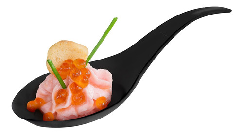 Cuchara Degustacion Lagrima Aperitivo 50 Plastico Negro