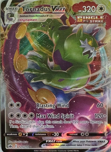 Pokémon Tcg Tornadus Vmax 125/198 Full Art