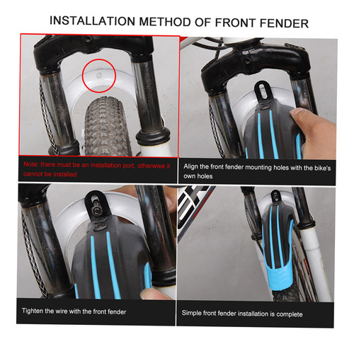 Set Mudguard Fender Para Bicicleta De Carretera Y Montaña Aj