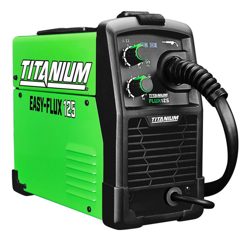 Soldadora Titanium Easy-flux De 125 Amperios Color Verde Frecuencia 60