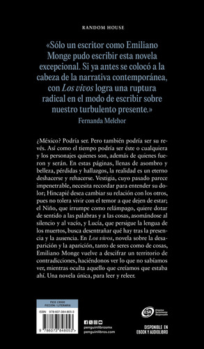 Los Vivos, De Monge, Emiliano. Editorial Lrh (literatura Random House), Tapa Blanda, Edición 01 En Español, 2024