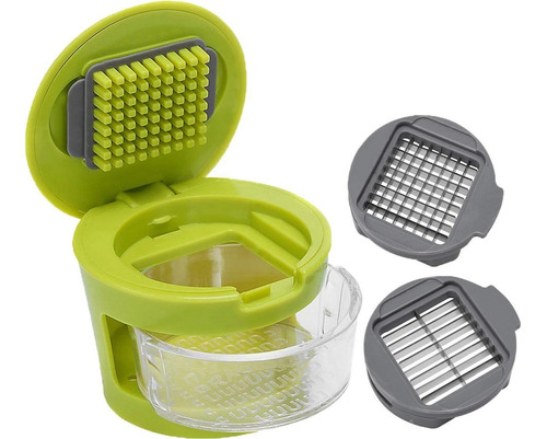 Imagem 3 de 8 de Triturador Cortador De Alho Picador Pressão Utensilio Cozinh