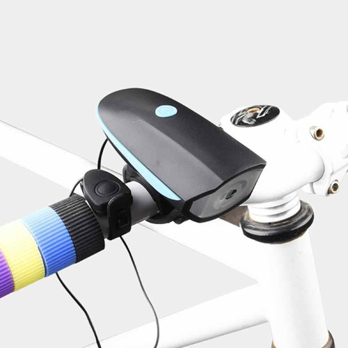 Luz Bicicleta Delantera 3 Modos D Luz Bocina Recargable Usb