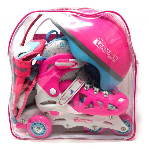 Chicago Skates Inline Training Skate Combo Set Niña Mediana