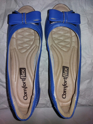 Sapatos Da Passarela Feminino Peep Toe Comfortflex | MercadoLivre.com.br