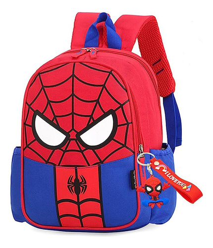 Mochila De Spiderman Para Niños , Mochilas Escolares Mochila Infantil 3-6 Años Para Escolar Ajustar Con Bolsillos Laterales Y Correa En Pecho