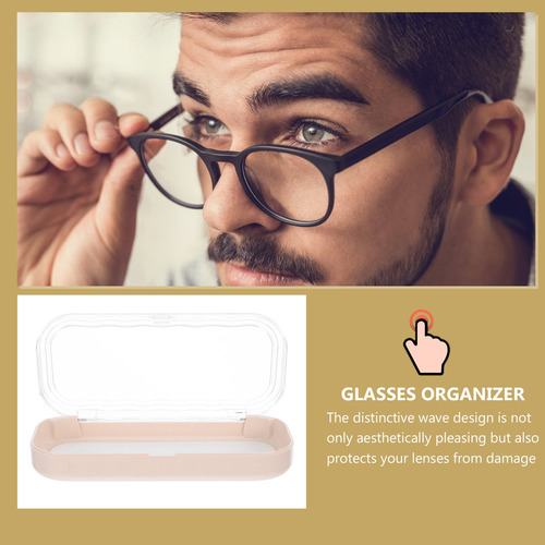 Estuche Transparente Para Anteojos, Caja De Almacenamiento D