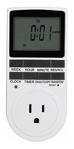 10a 50hz Outlet Timer Digital On Off Programable 8 Boton Ee