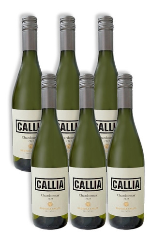 Callia Vino Chardonnay Caja X6 750ml Valle De Tulum San Juan