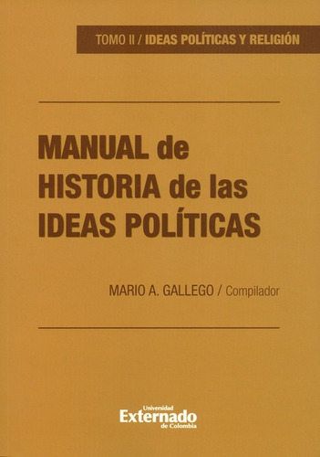 Libro Manual De Historia (ii) De Las Ideas Politicas
