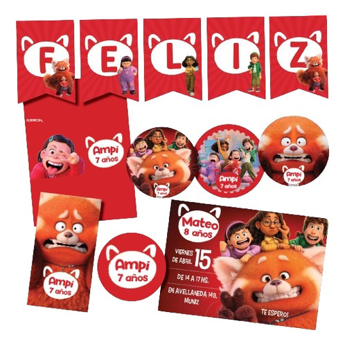Kit Imprimible Personalizado Red Candy Cumple