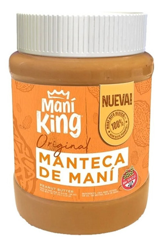 Mantequilla De Mani Natural King Sin Tacc Apto Celiacos 350g
