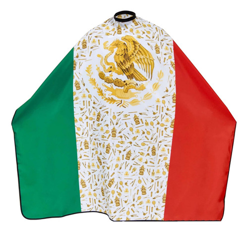 King Midas - Capa De Peluquería Con Bandera De México, Capa