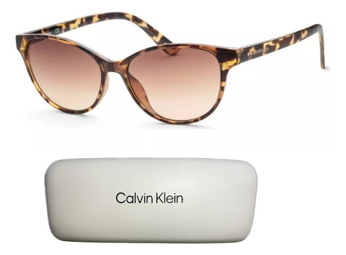 Calvin Klein ® Lentes De Sol 100% Protección Uv Ck20517s Ev Color De La Lente Tortoise Color De La Varilla Carey Color Del Armazón Carey Diseño Redondo