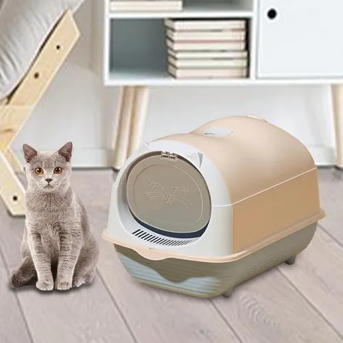 Grande Caja De Arena Para Gatos Inodoro Gato Suministros