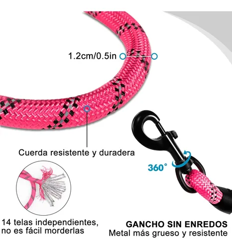 Para Perro, 1.5m Cuerda De Perro Entrenamiento Reflectante