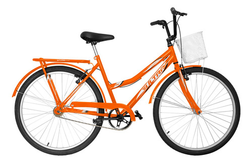 Bicicleta Aro 26 Ultra Bikes Summer Com Cesto E Bagageiro