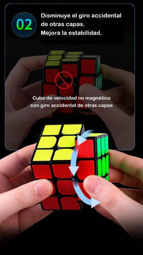 Cubo Rubik 3x3 Qiyi Ms Magnético Stickerless 3x3x3 + Estuche
