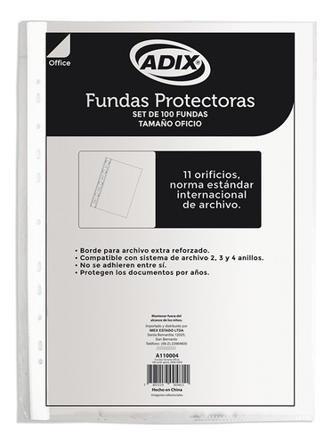 Funda Oficio 100uni (004) Adix