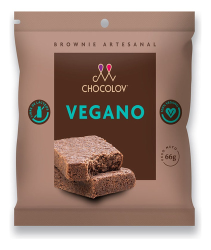 Brownie Chocolov Vegano X 80g