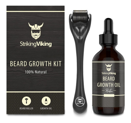 Striking Viking Kit De Crecimiento De Barba  Aceite De Creci