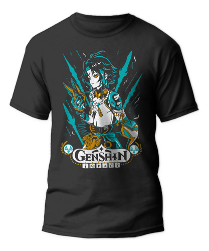 Polera Genshin Impact Gamer Videojuegos Ters Textil