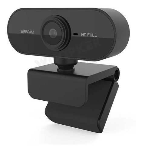 Webcam Full Hd 1080p Com Microfone Home Office Cor Preto