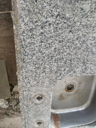 Mesada Cocina 1,60 X 0,60 C/ Pileta Incluida Gris (Usado)