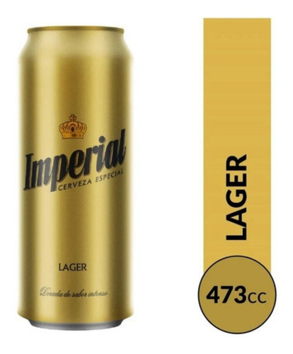 Cerveza Imperial Lager 473 Ml Pack X24 Zetta Bebidas