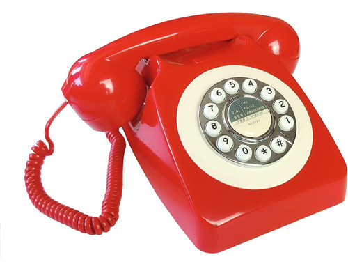 Teléfono Retro Con Cable, Teléfono/lan Clásico De Los 80 Tep
