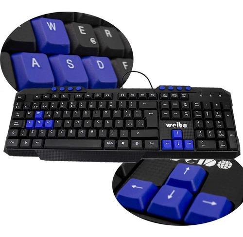 Imagem 1 de 3 de Teclado Weibo Fc-536 Gamer Melhor Teclado Para Jogos De Pc